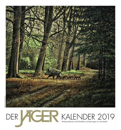 Cover Jäger-Kalender 2019 vom Heel Verlag