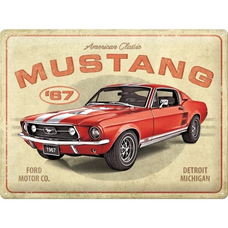 Cover Vintage-Blechschild: Ford Mustang | Heel Verlag