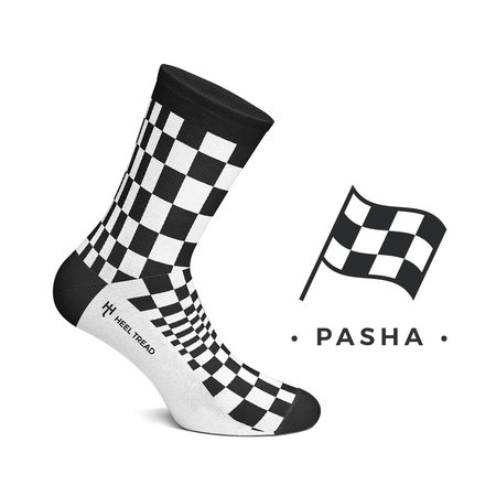 Cover Heel Tread - Socken Pasha Black & White | Heel Verlag