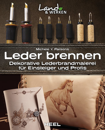 Buchcover Leder brennen - Dekorative Lederbrandmalerei | Heel Verlag