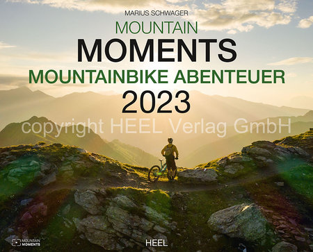 Cover Kalender Mountain Moments - Mountain Bike Abenteuer 2023 | Heel Verlag