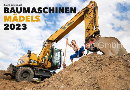 Cover Kalender Baumaschinen Mädels 2023 | Heel Verlag