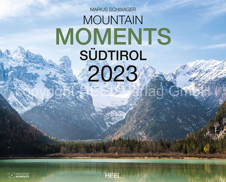 Cover Kalender Mountain Moments Südtirol 2023 | Heel Verlag
