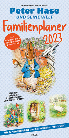 Cover Kalender Peter Hase 2023 - Der Familienplaner | Heel Verlag