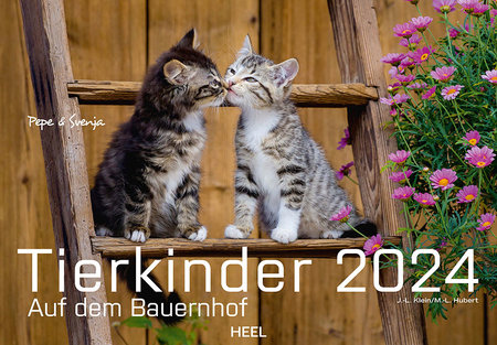 Cover Kalender Tierkinder auf dem Bauernhof 2024 | Heel Verlag