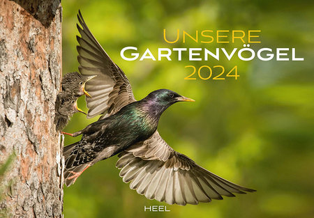 Cover Kalender Unsere Gartenvögel 2024 | Heel Verlag