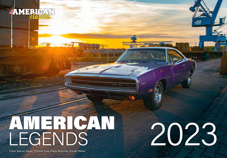 Cover Kalender American Legends 2023 | Heel Verlag