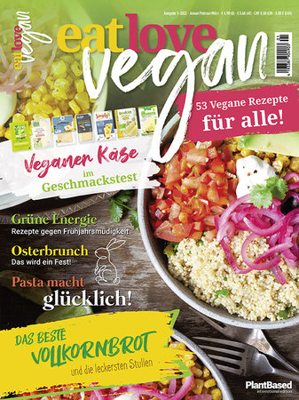 Cover eat love vegan 1-2022 | Heel Verlag