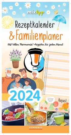 Kalendercover Mixtipp: Rezeptkalender & Familienplaner 2024 vom Heel Verlag