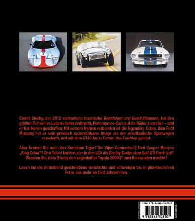 Shelby Cobra Ford Mustang GT40 US-Cars Modelle Geschichte Typen Buch Book 